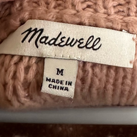Madewell Pink Sweater with Floral Accents - Picture 2 of 3